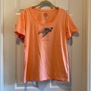 Life is Good Crusher Short Sleeve sea turtle Tee